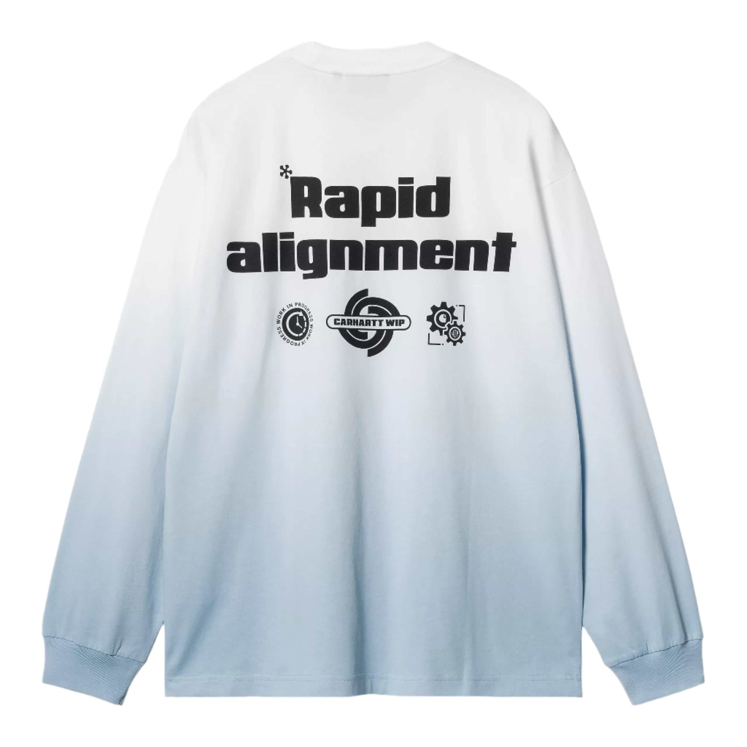 Carhartt WIP Light Work Longsleeve - White/Bluebird