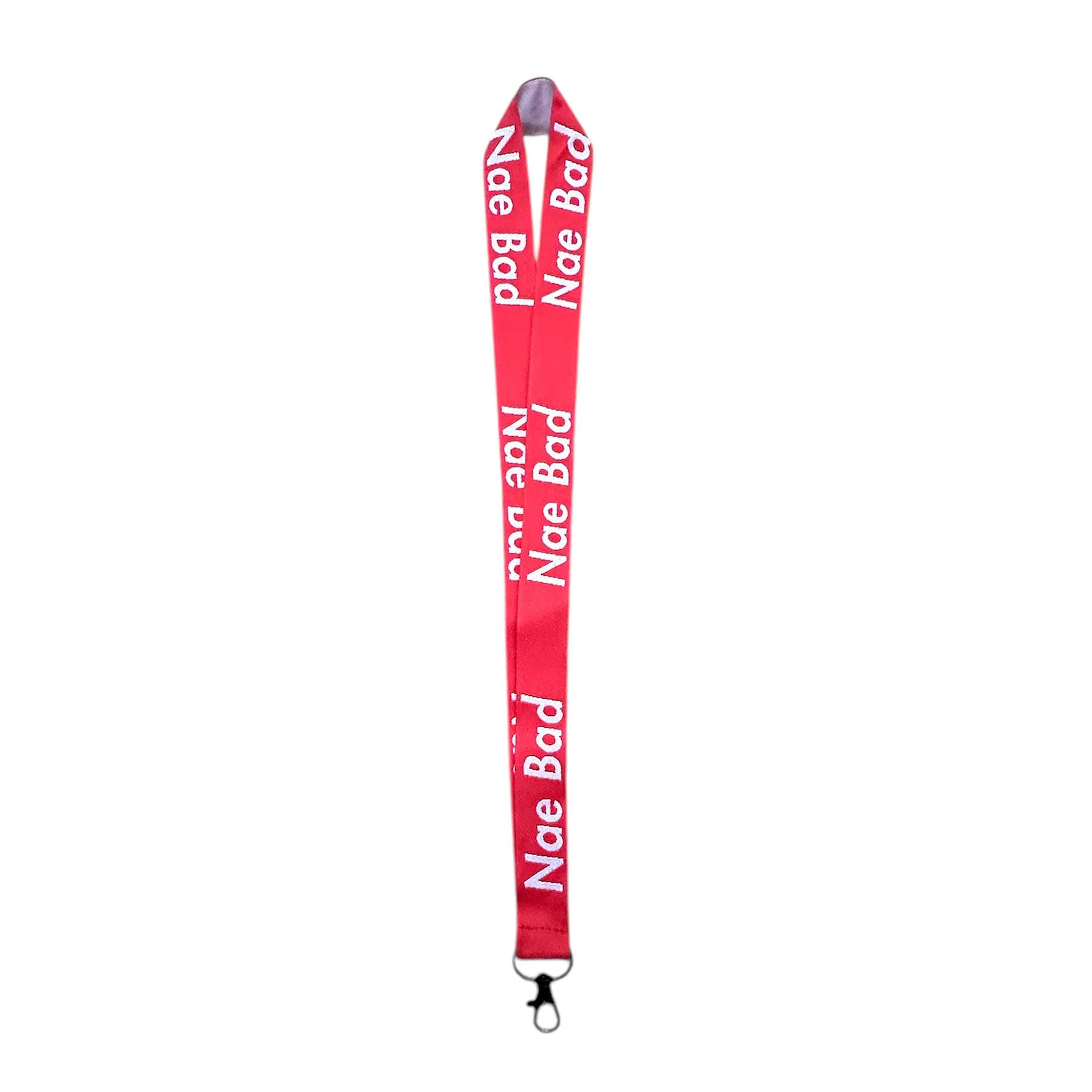 Nae Bad Lanyard - Red/White