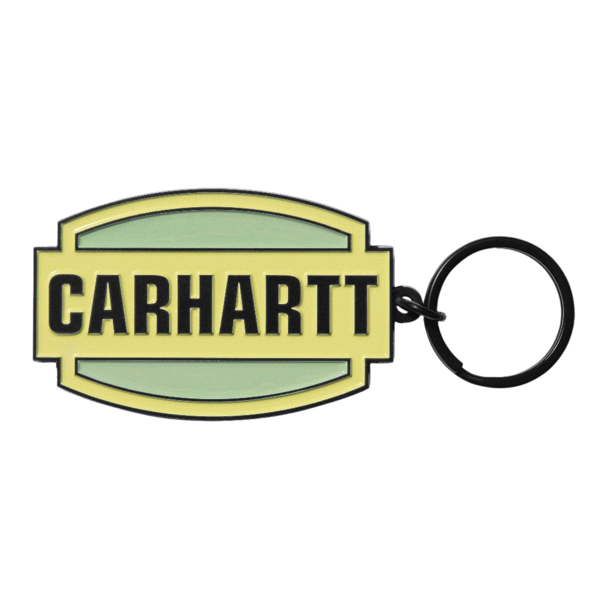 Carhartt WIP Press Script Keychain - Arctic Lime