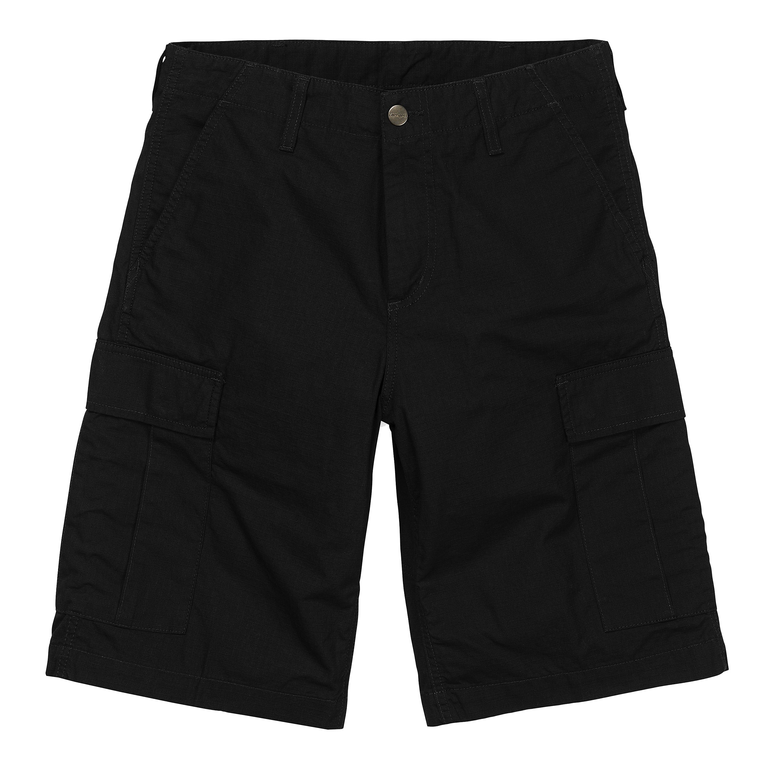 Carhartt WIP Regular Cargo Shorts - Black Rinsed