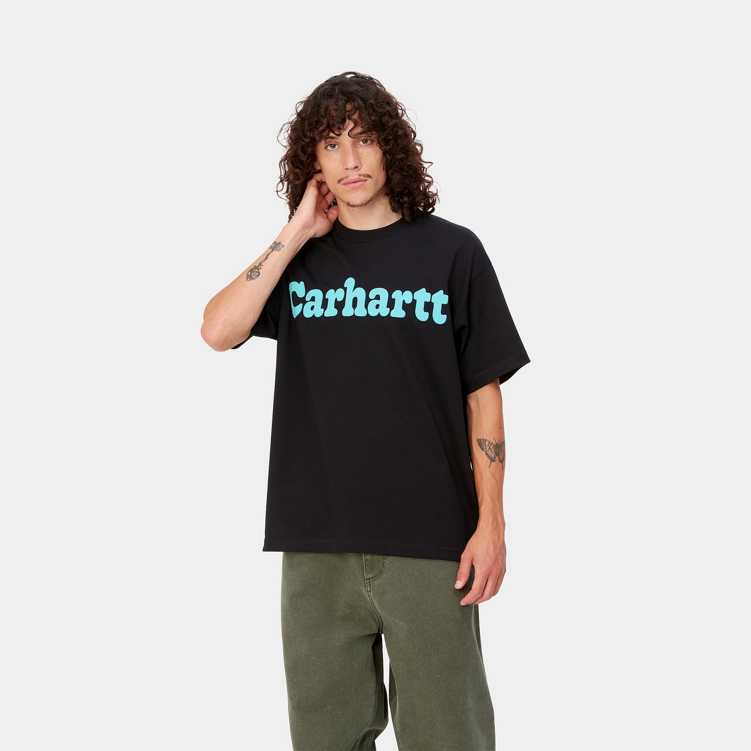 Carhartt WIP Bubbles T-shirt - Black/Turquoise