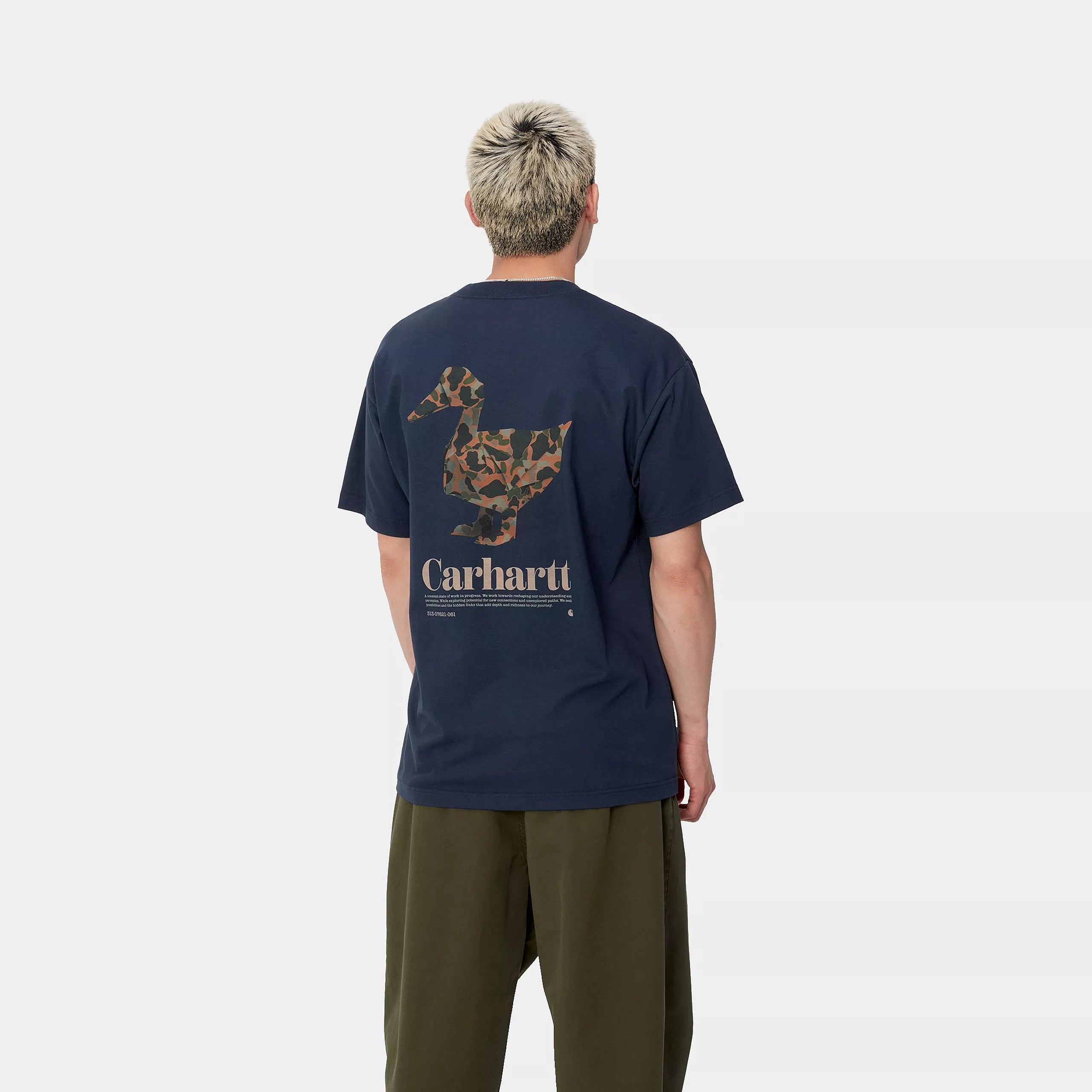 Carhartt WIP Fold Duck Short Sleeve T-shirt - Air Force Blue