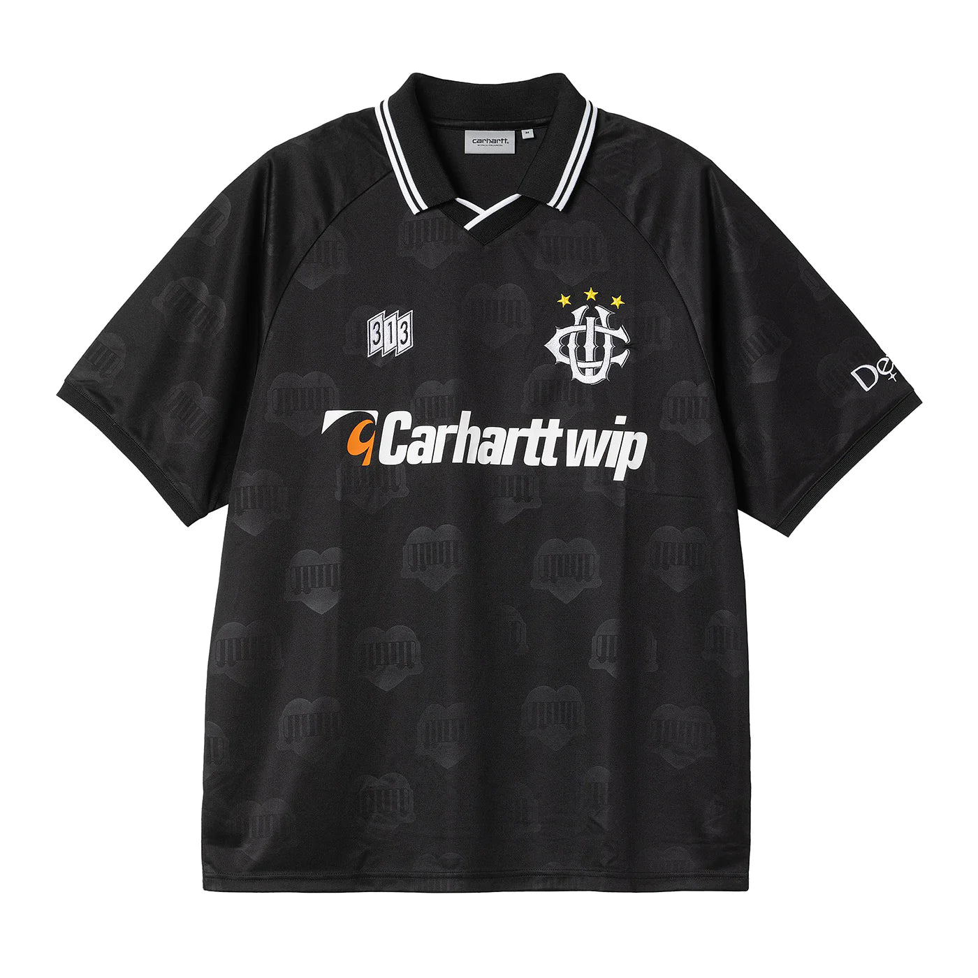 Carhartt WIP Hartt's Football Shirt - Black Jacquard