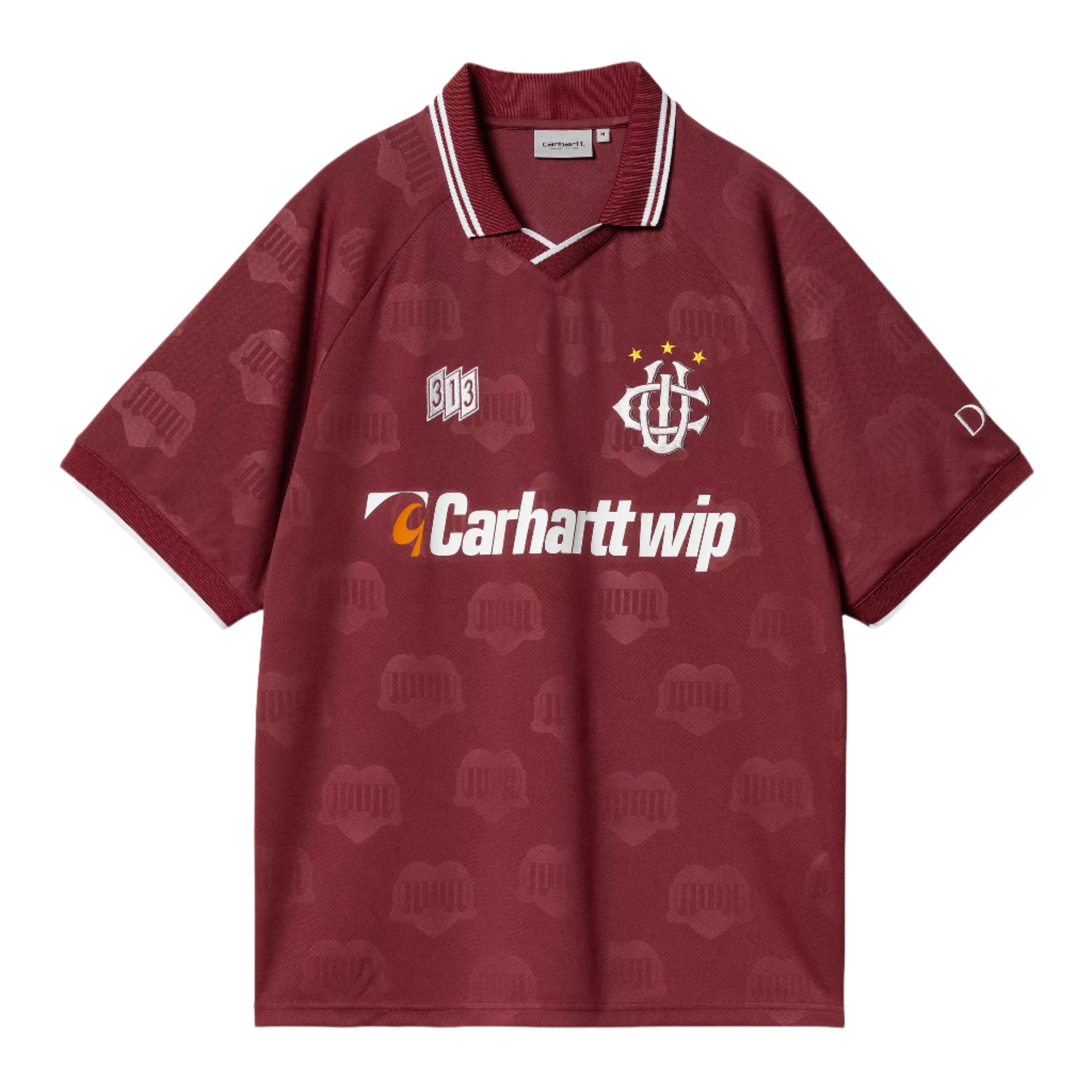 Carhartt WIP Hartt's Football Shirt - Mulberry Jacquard