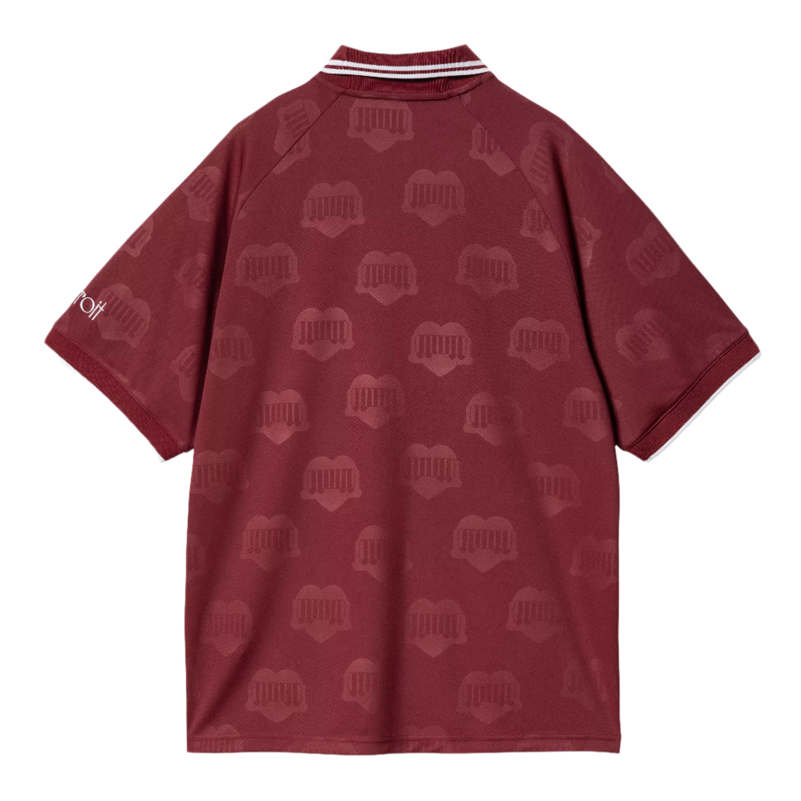 Carhartt WIP Hartt's Football Shirt - Mulberry Jacquard