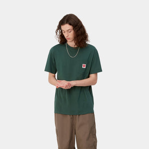 Carhartt WIP Pocket Heart T-shirt - Discovery Green