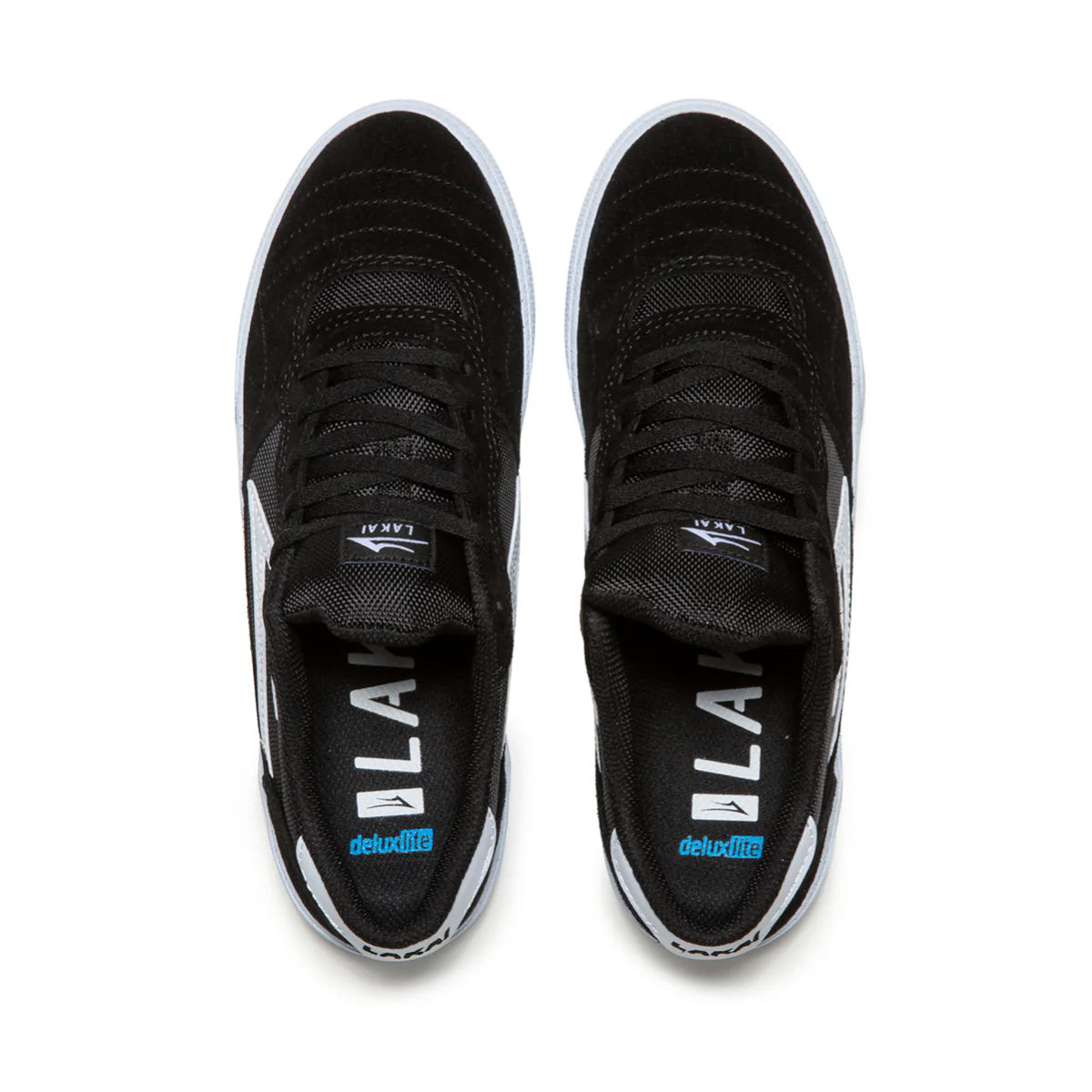 Lakai Cambridge Shoes - Black/White Suede