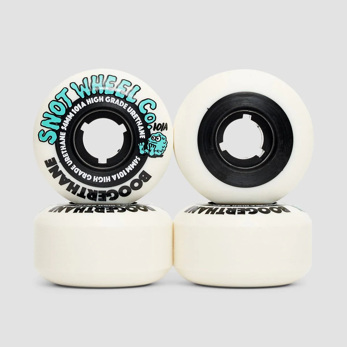 Snot Wheels Boogerthane - White/Black 54mm 101a