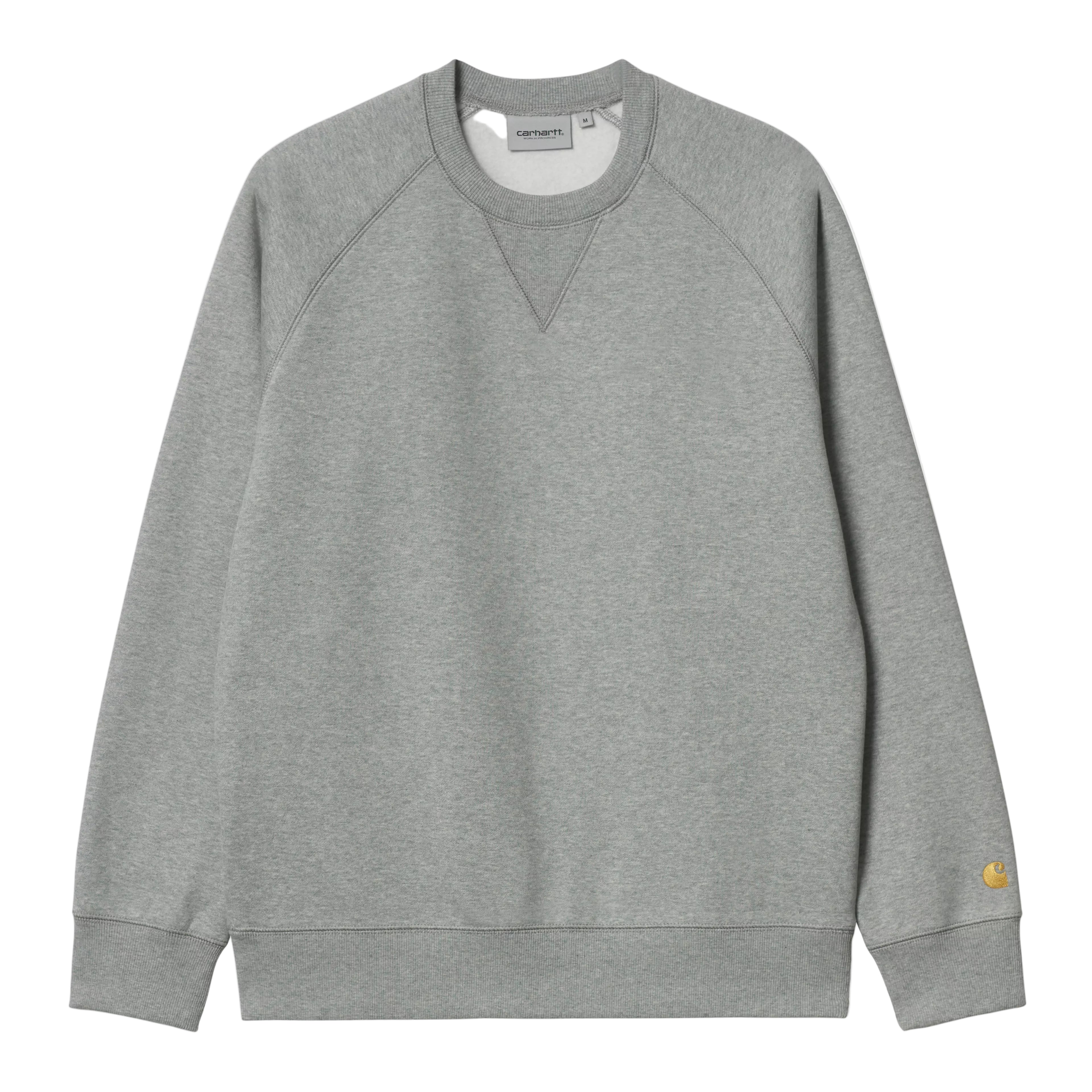 Carhartt WIP Chase Sweatshirt - Grey Heather/Gold