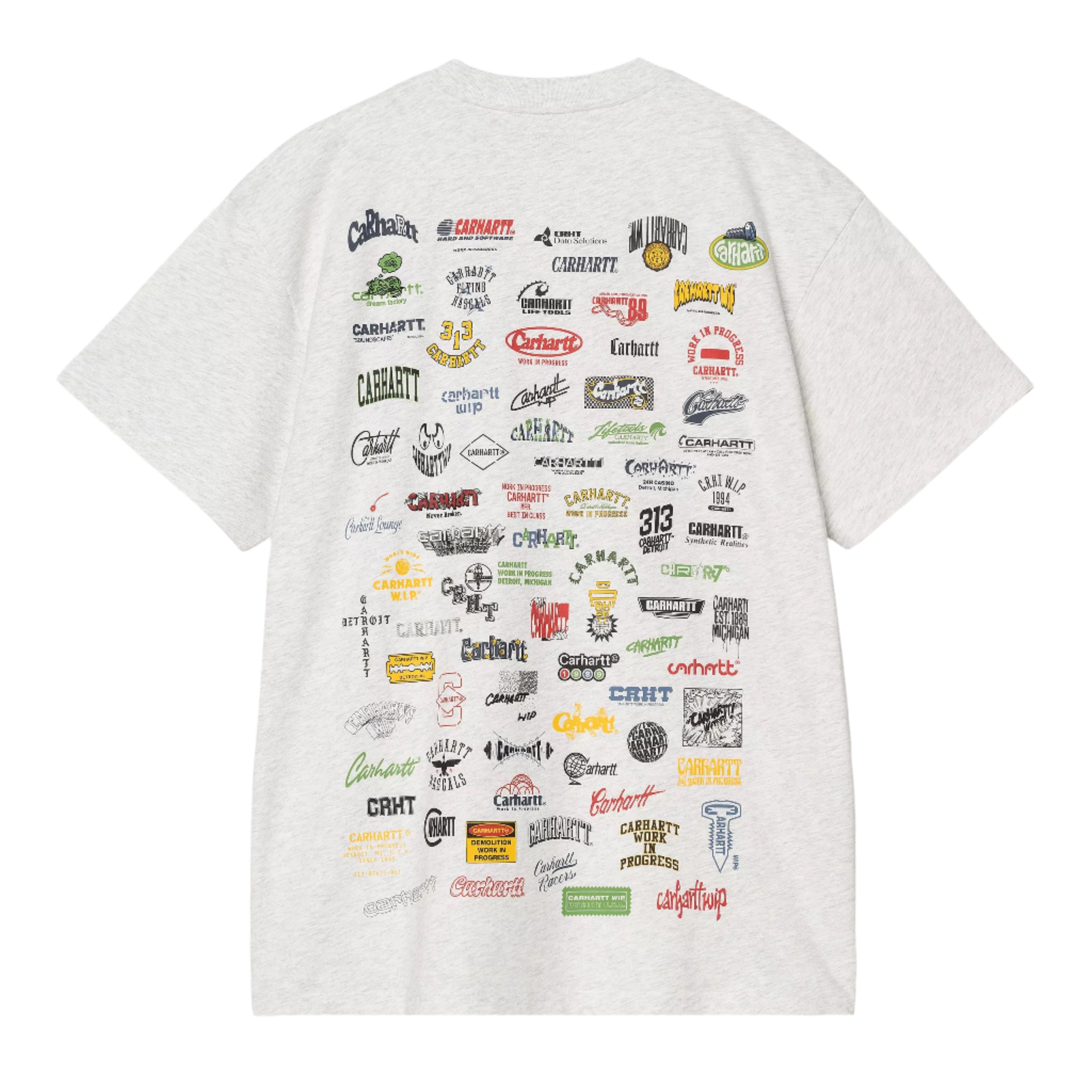 Carhartt WIP Logo T-shirt - Ash Heather
