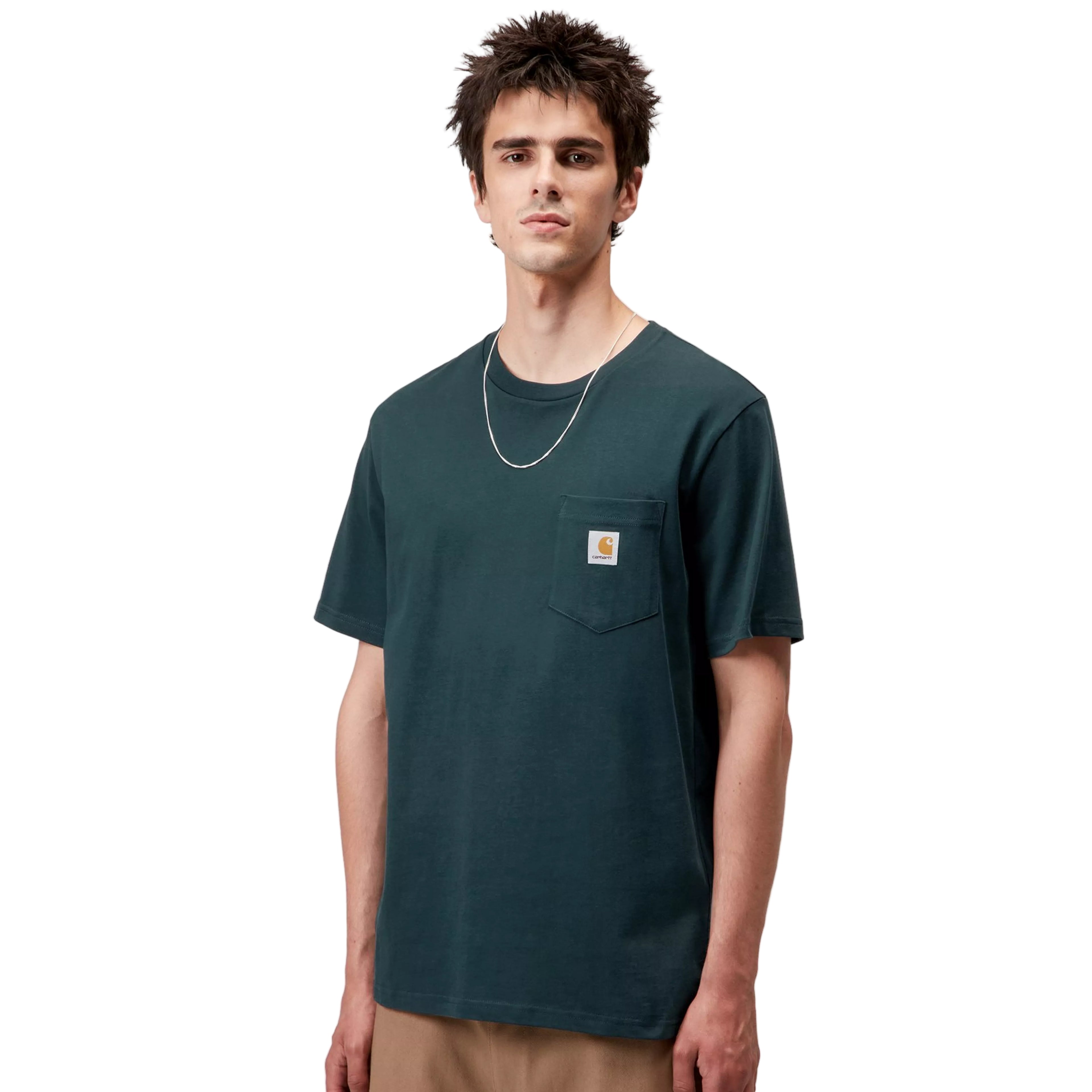 Carhartt WIP Short Sleeve Pocket T-shirt - Deep Lagoon