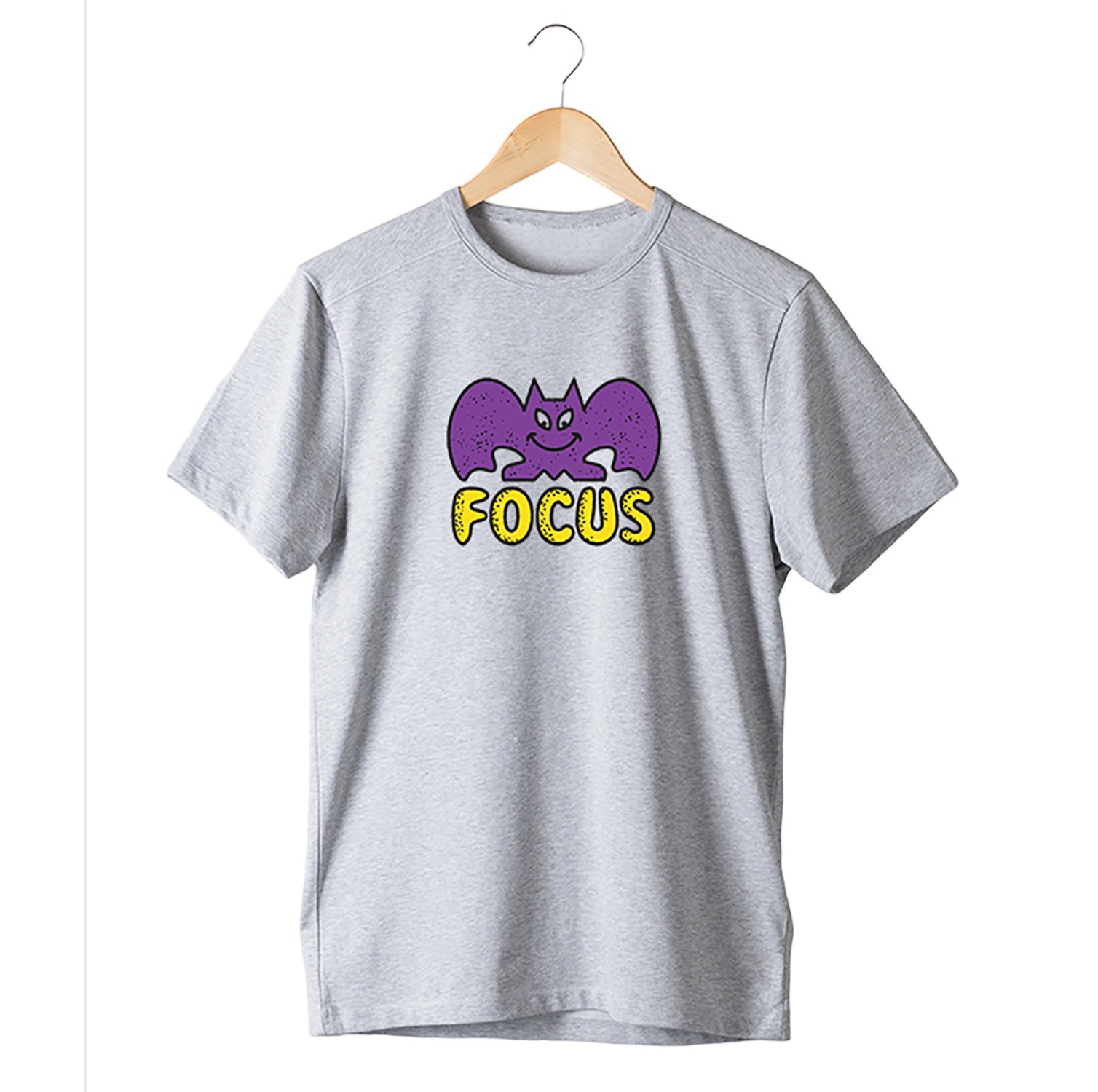 Focus Bat Logo T-shirt - Sport Grey