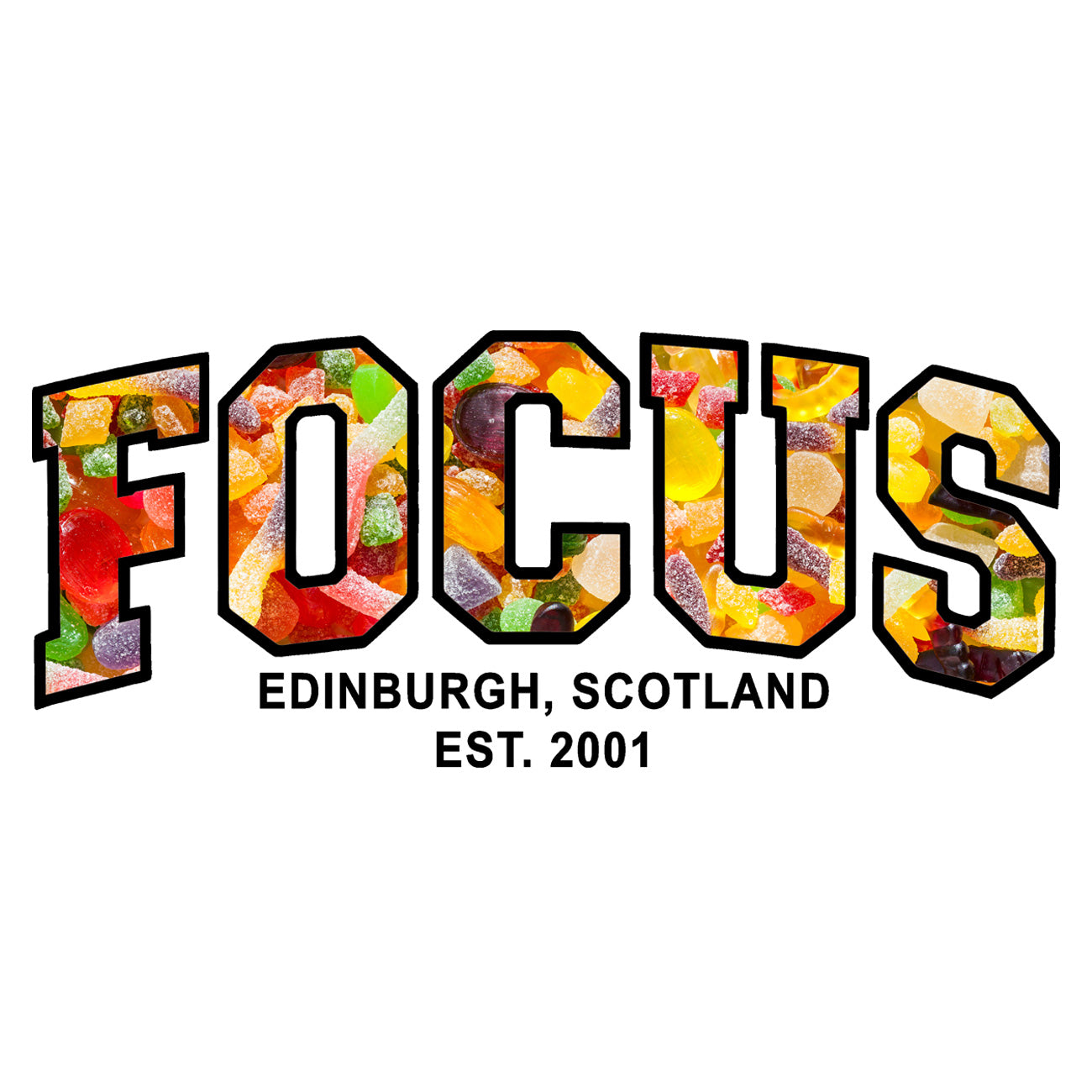 Focus College Logo T-shirt - White Sweeties