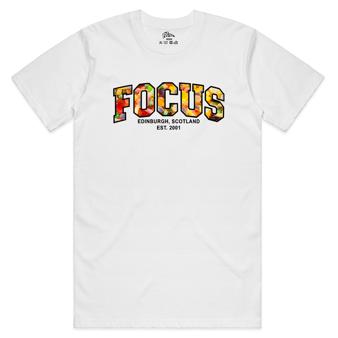 Focus College Logo T-shirt - White Sweeties