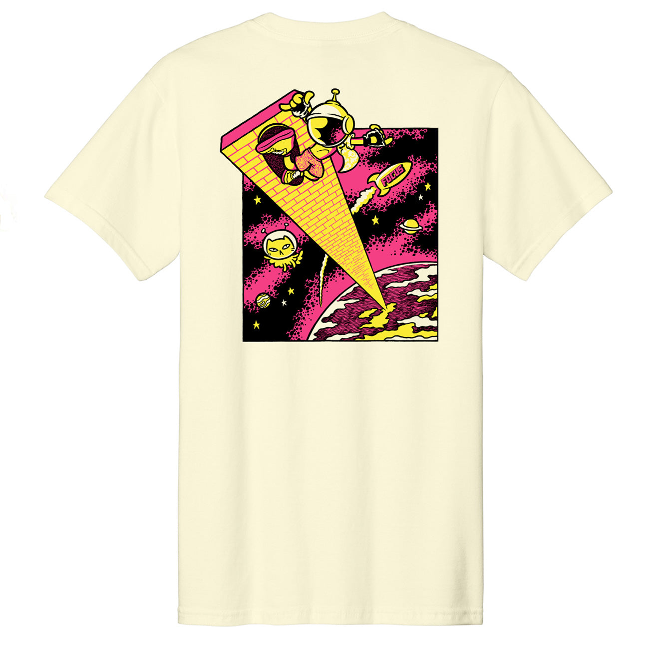 Focus x ASICS Skateboarding Wallride Challenge T-Shirt - Off White