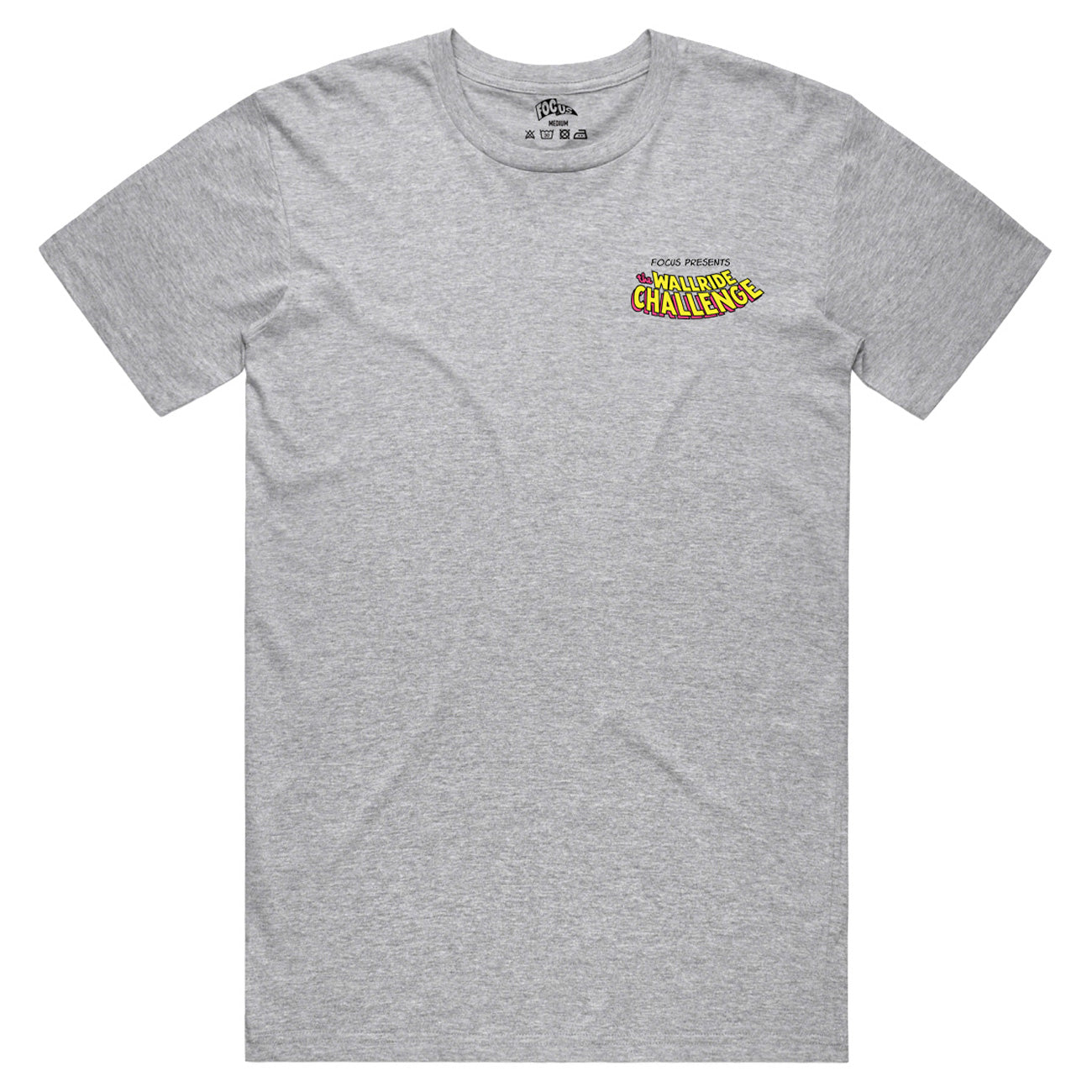 Focus x ASICS Skateboarding Wallride Challenge T-Shirt - Heather Grey