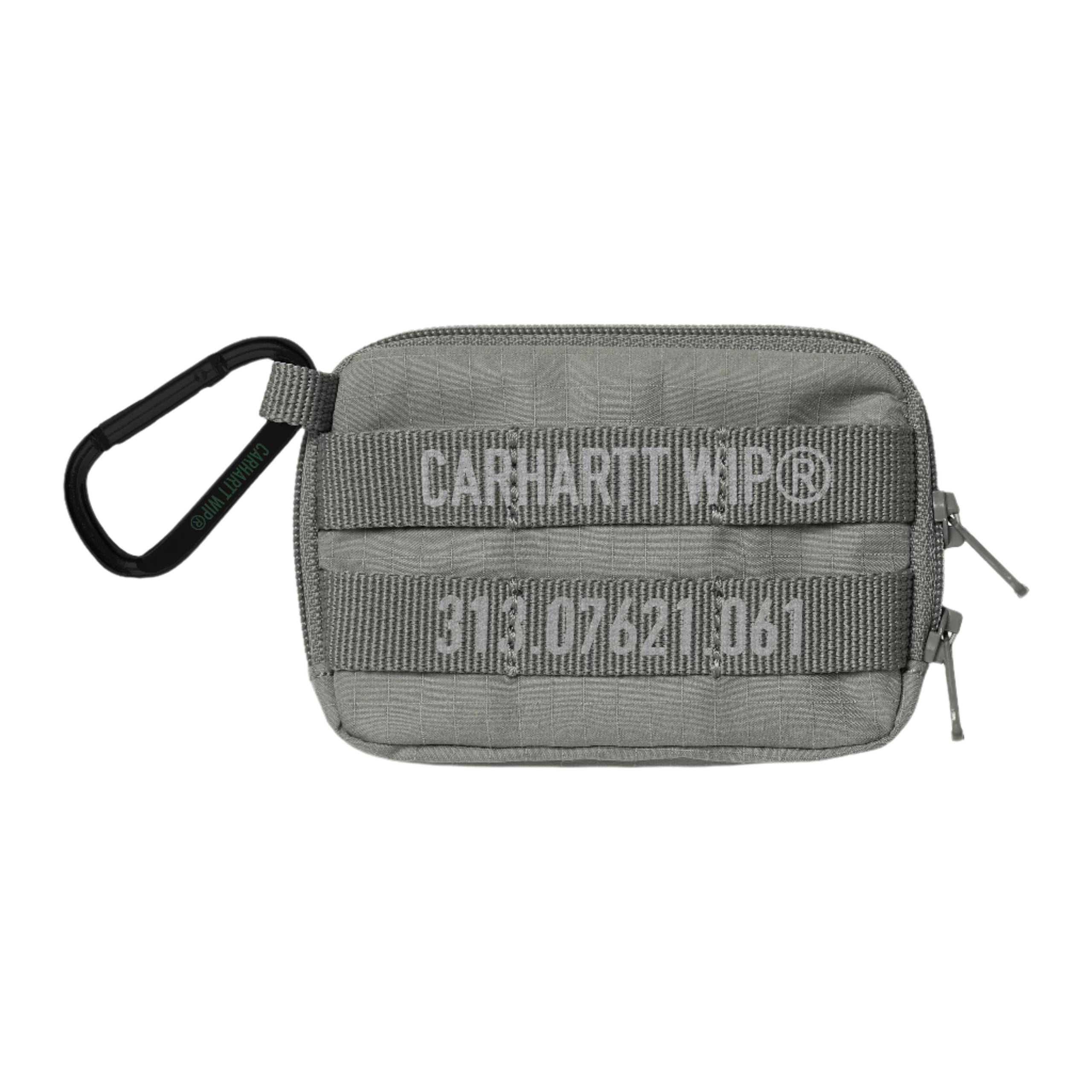 Carhartt WIP Tour Card Case Keychain - Smoke Green/Reflective