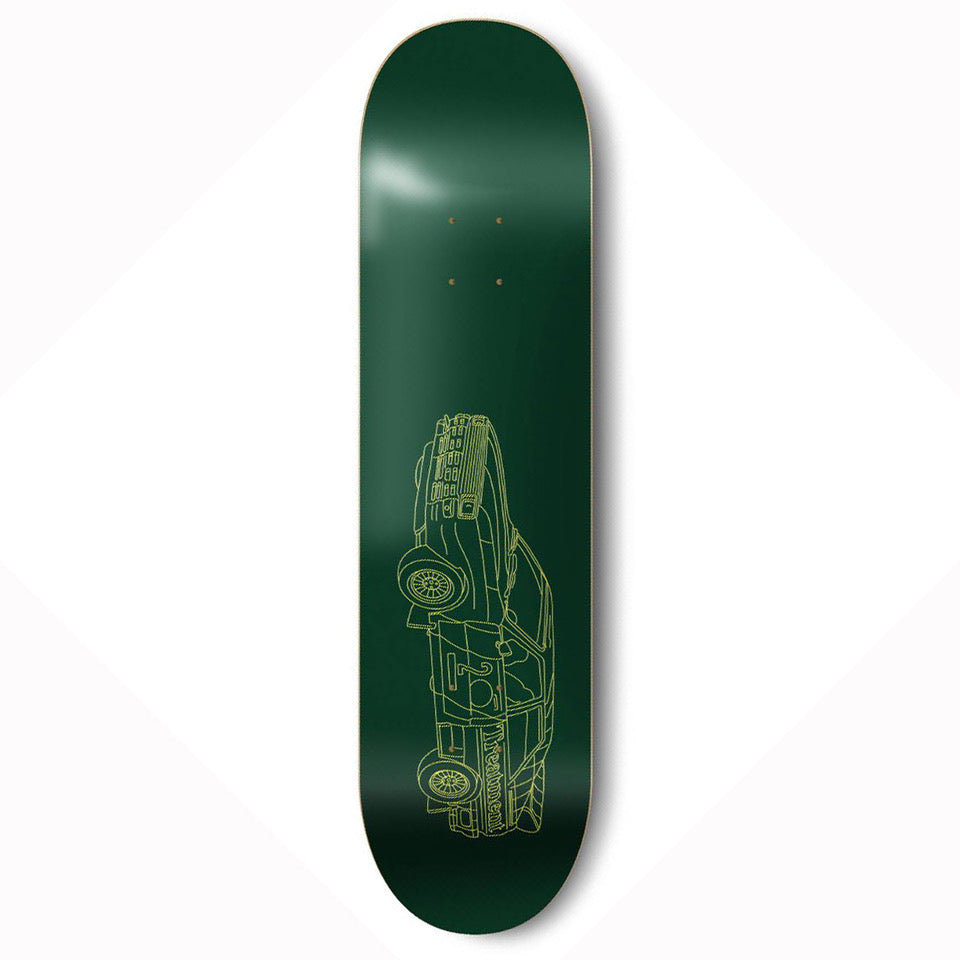 Treatment Skateboards Gallop Deck Green/Yellow - 8"