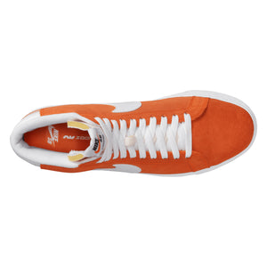 Nike SB Zoom Blazer Mid Shoes - Safety Orange/White-Safety Orange