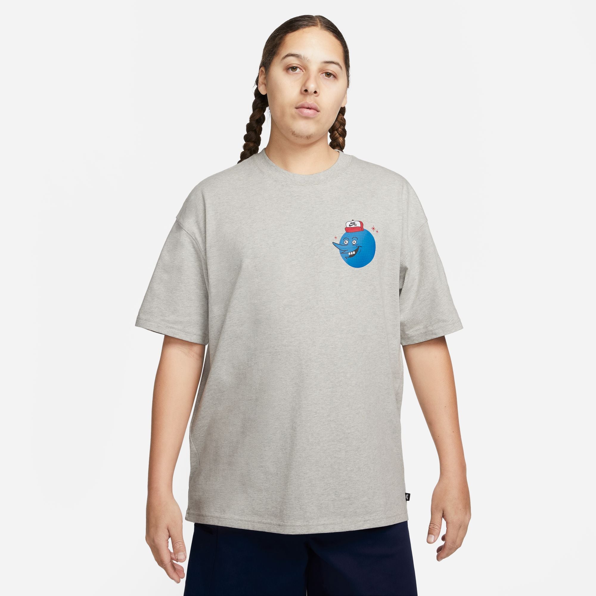 Nike SB Globe Guy T-shirt - Grey Heather