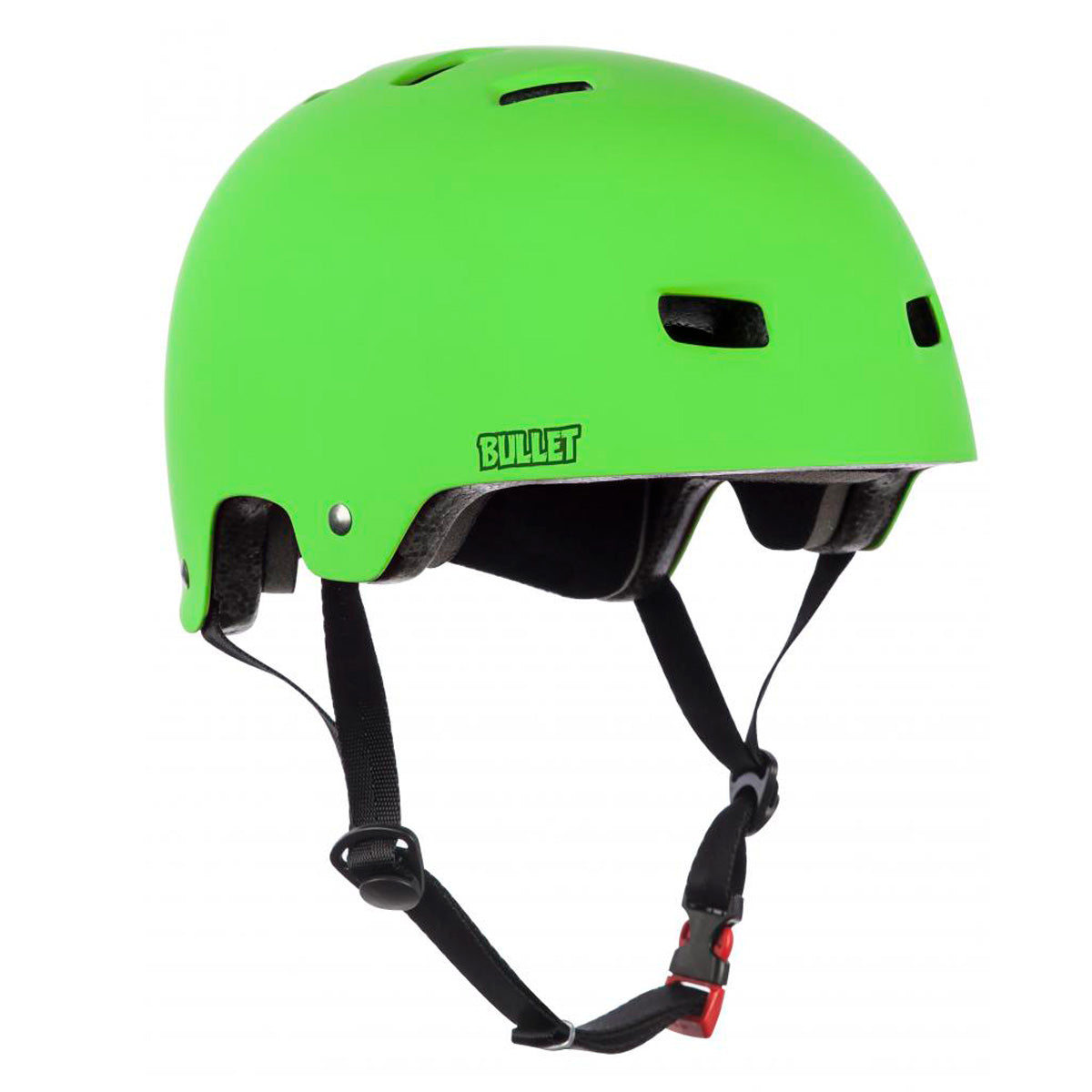 Bullet neon green helmet 49-54cm youth
