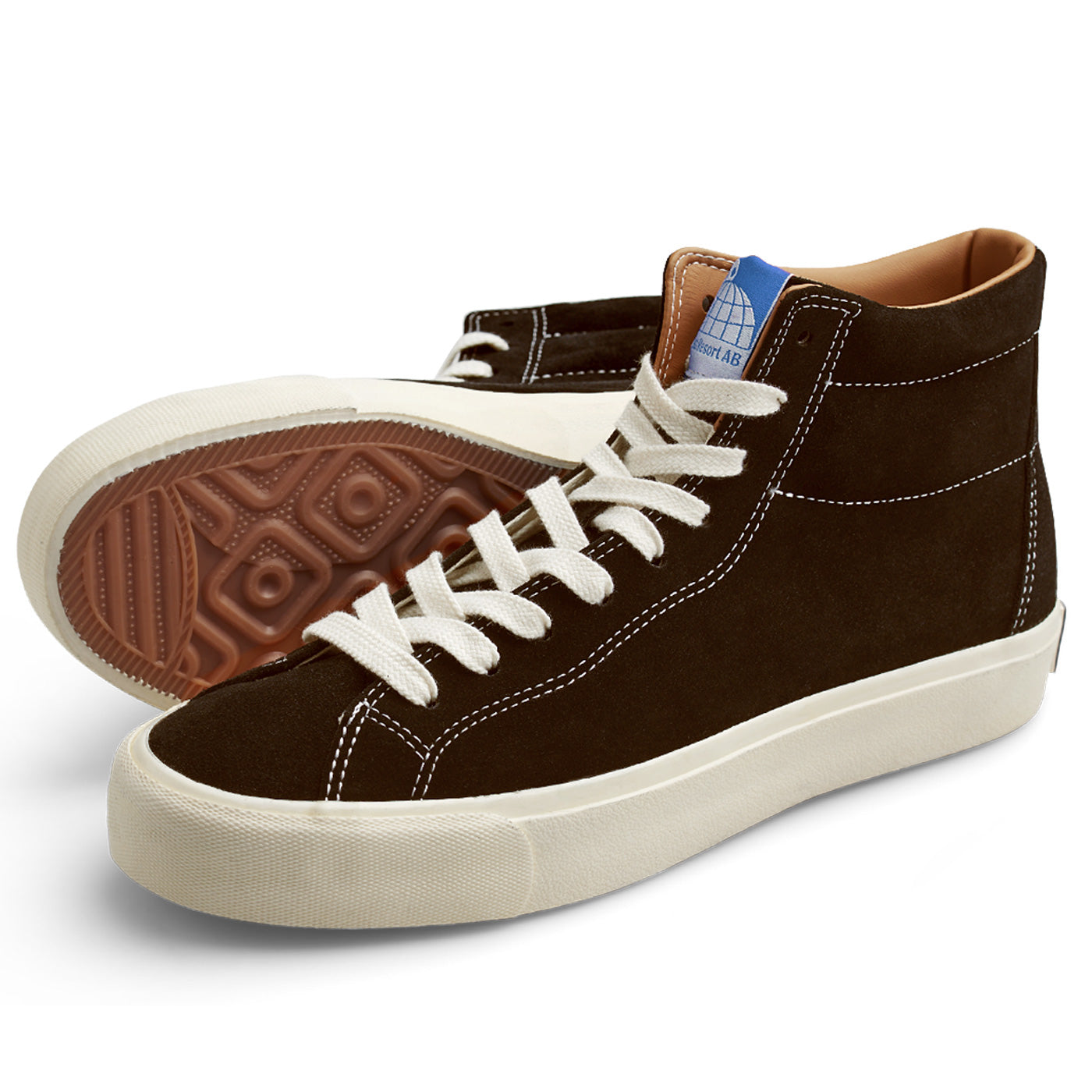 Last Resort AB VM003 Suede Hi Shoes - Chocolate Brown/White