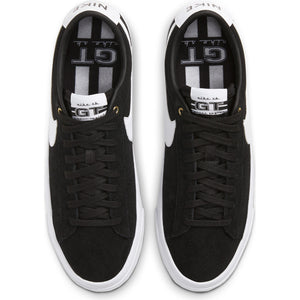 Nike SB Zoom Blazer Low GT Shoes - Black/White/Black-Gum