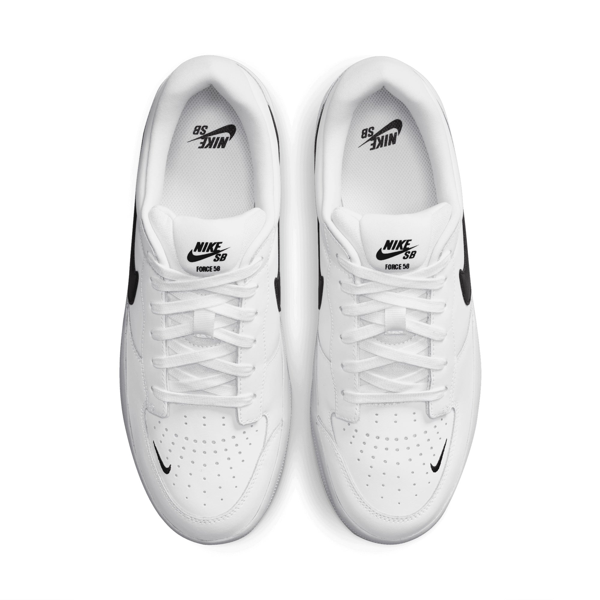 Nike SB Force 58 Premium Shoes - White/Black-White