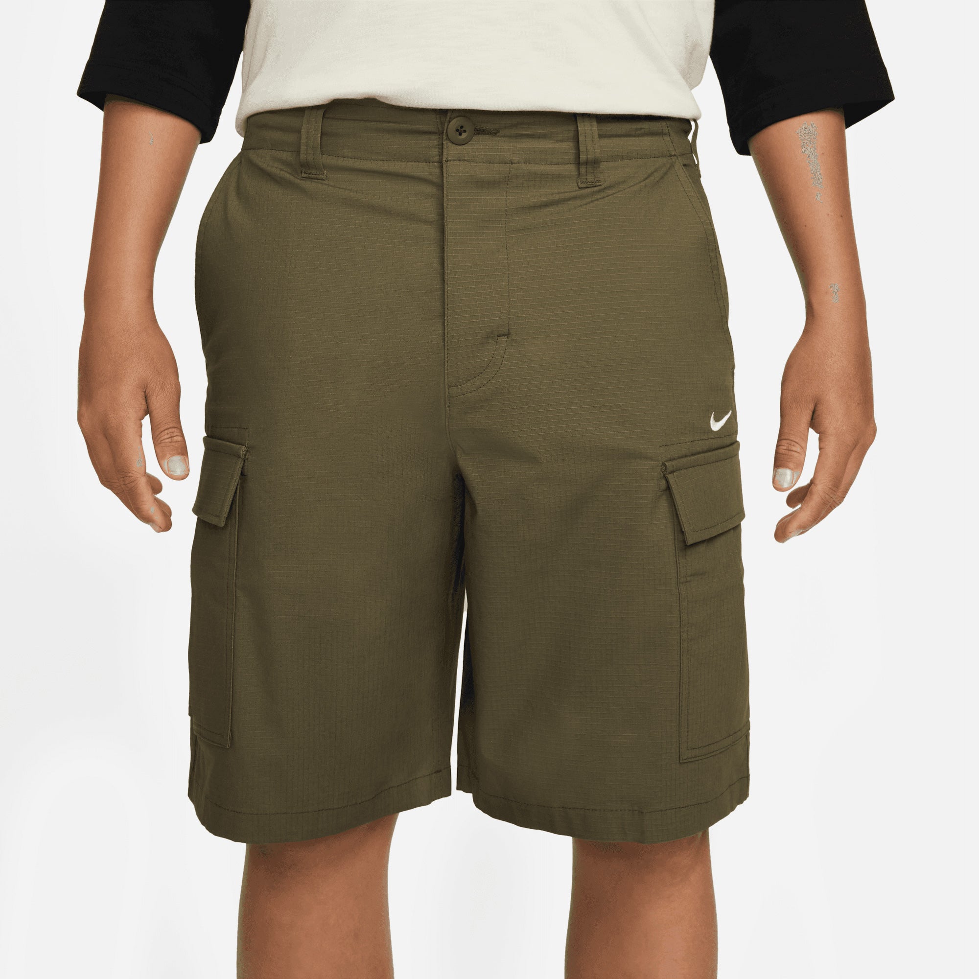 Nike SB Cargo Ripstop Shorts - Medium Olive/White