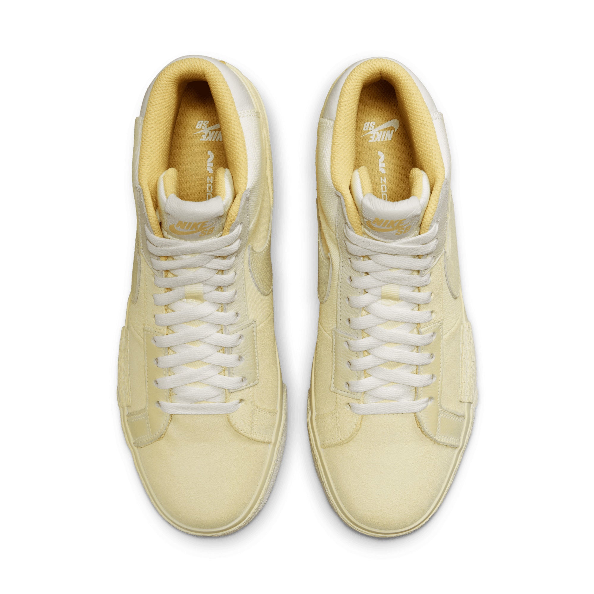 Nike SB Blazer Mid Premium Shoes - Lemon Wash/Lemon Wash-White