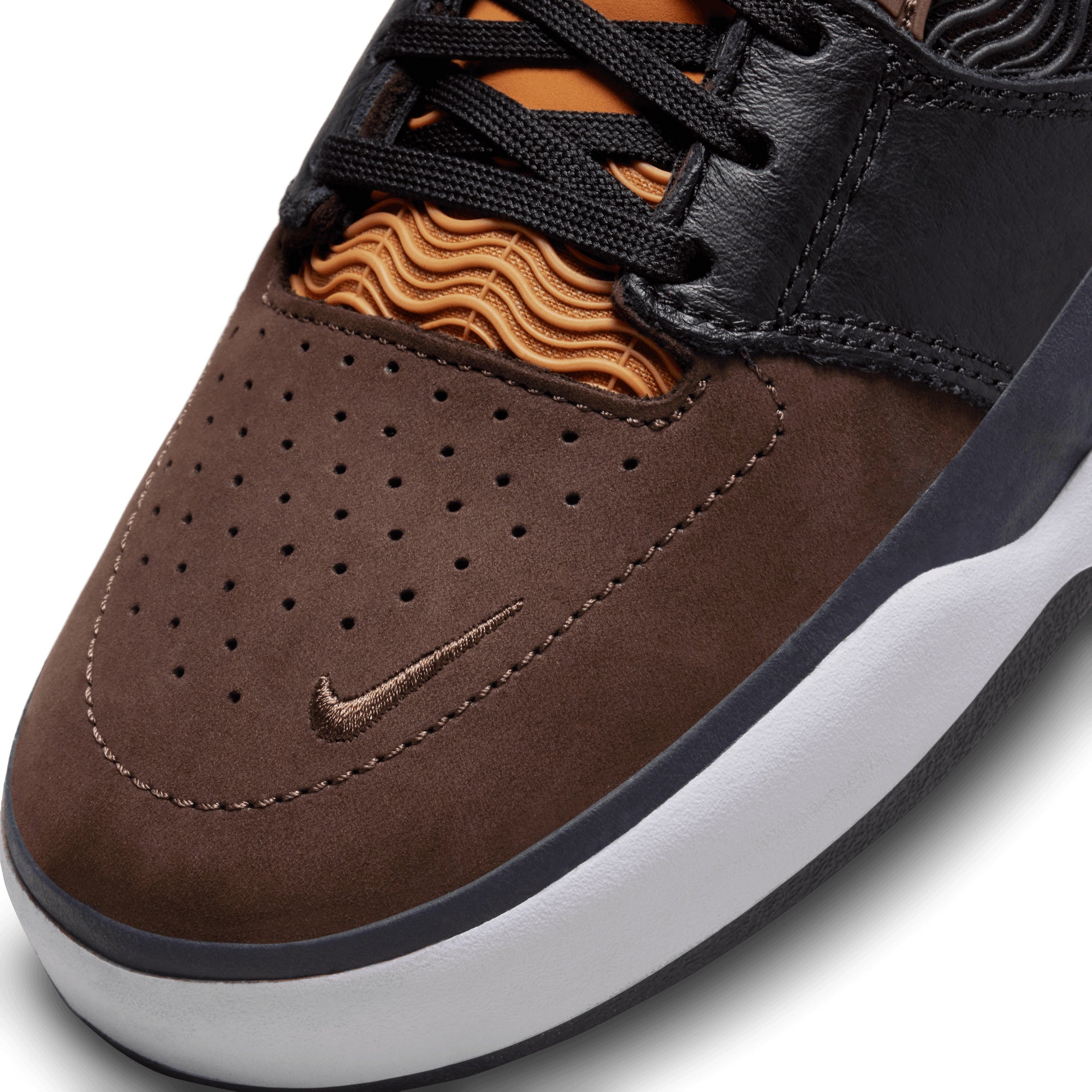 Nike SB Ishod Premium Pro Shoe - Baroque Brown/Obsidian-Black UK6