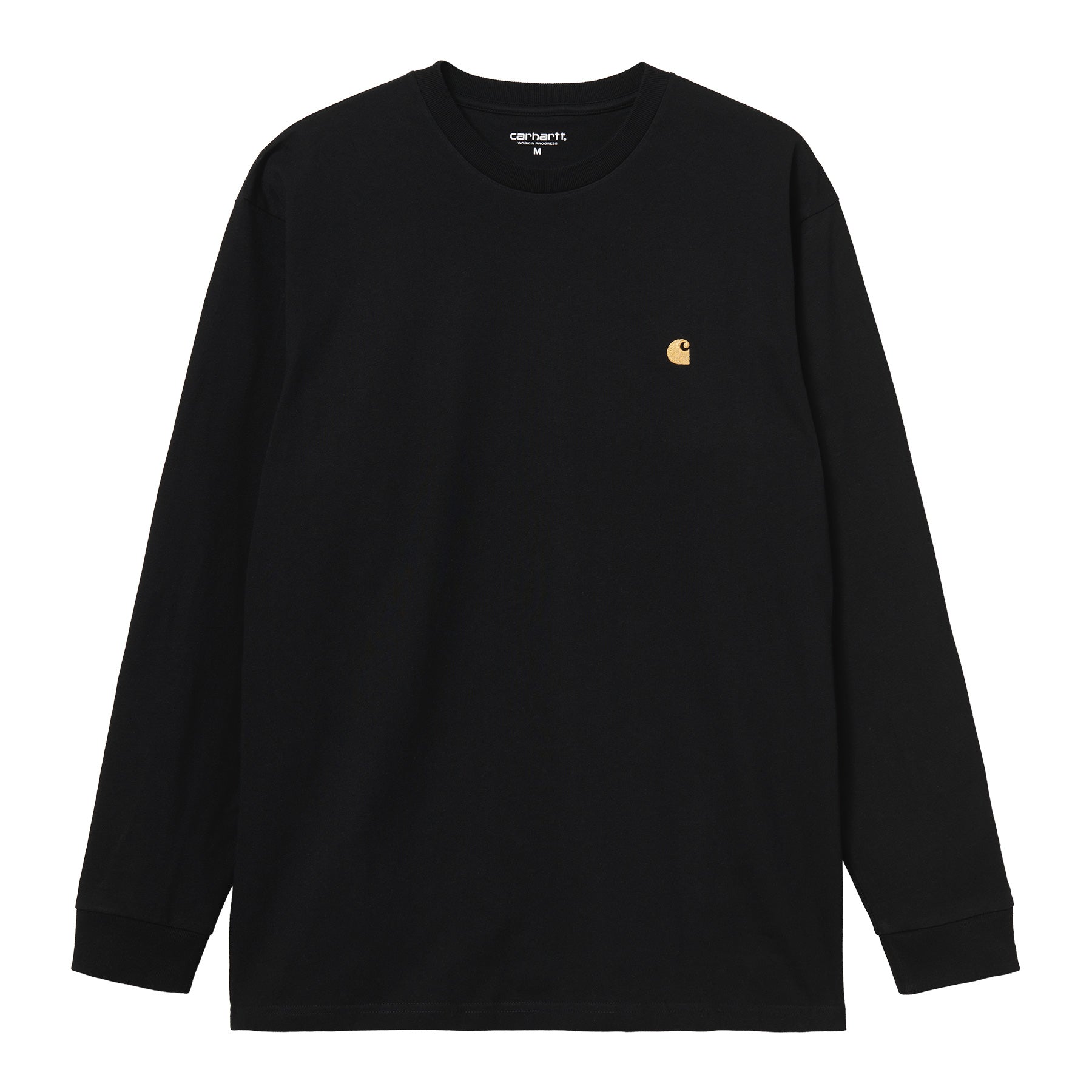 Carhartt WIP Chase Long Sleeve T-shirt - Black/Gold