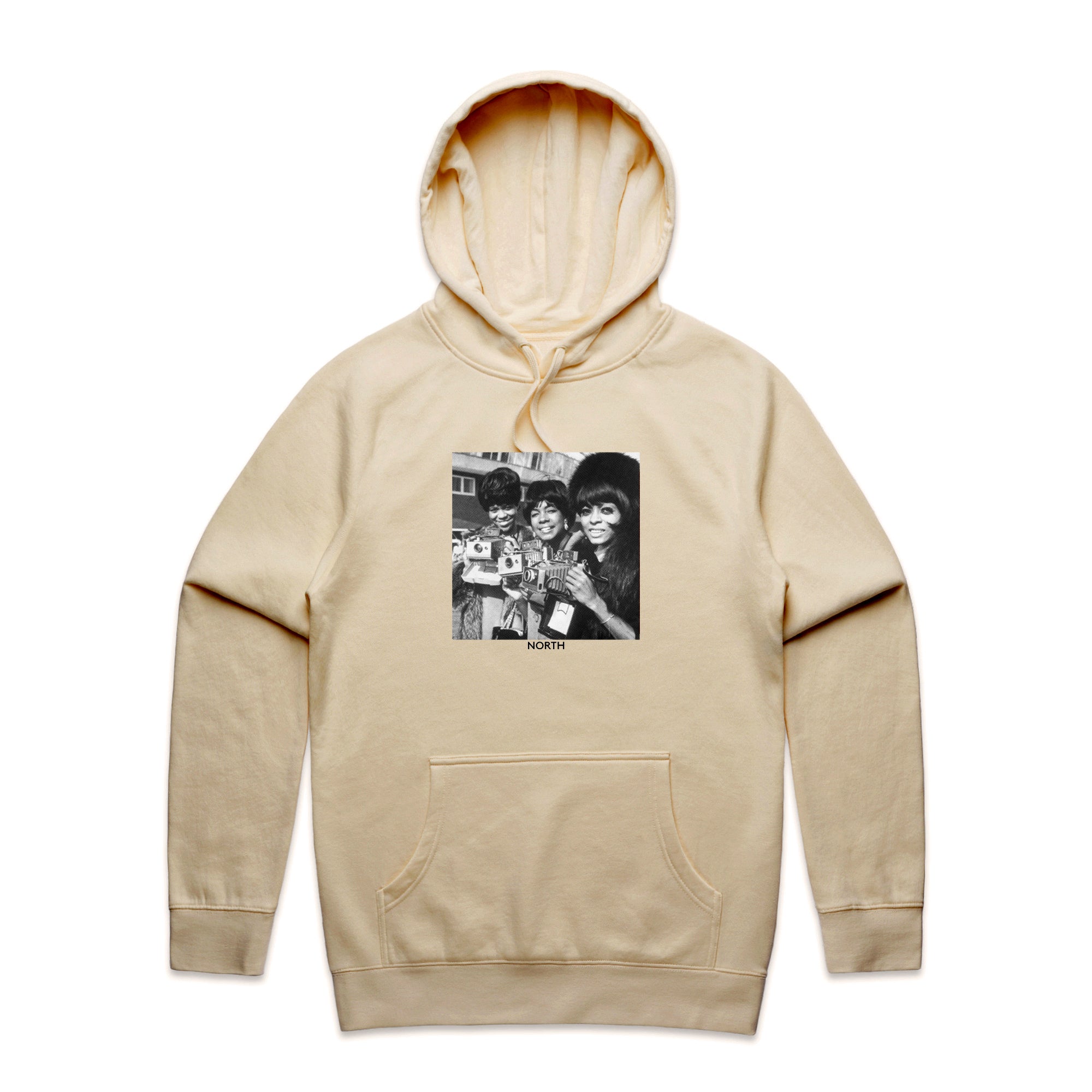 North The Supremes Polaroid Hooded Sweatshirt Sand