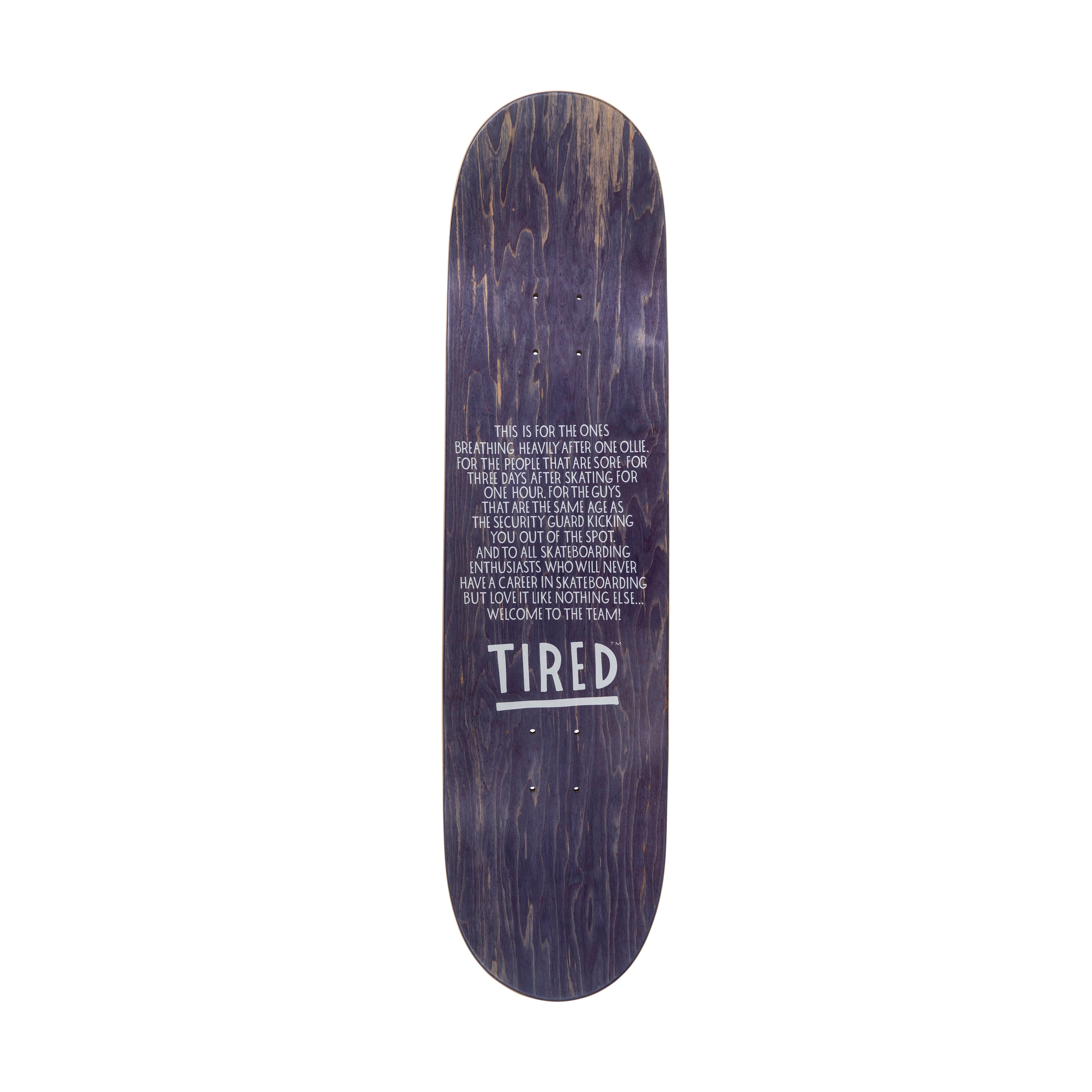 Tired Skateboards Double Vision Deck - 8.25"