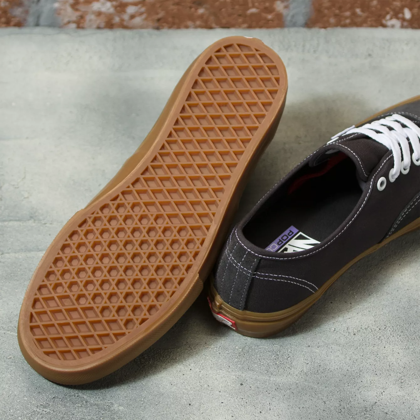 Vans Skate Authentic Shoes - Raven/Gum
