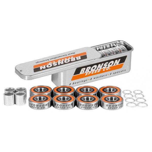 set of 8 bronson g3 bearings and spacers