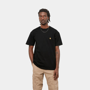 Carhartt WIP Chase Short Sleeve T-shirt - Black/Gold