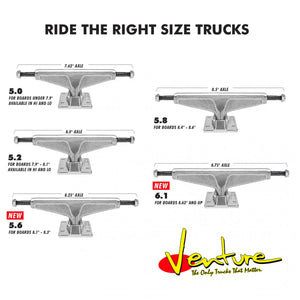 Venture V Hollow Trucks 5.0" - Pair
